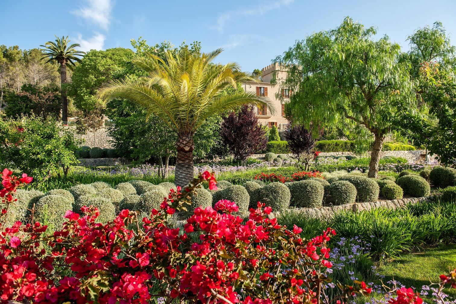 Wander round Castell Son Claret´s beautifully manicured gardens 