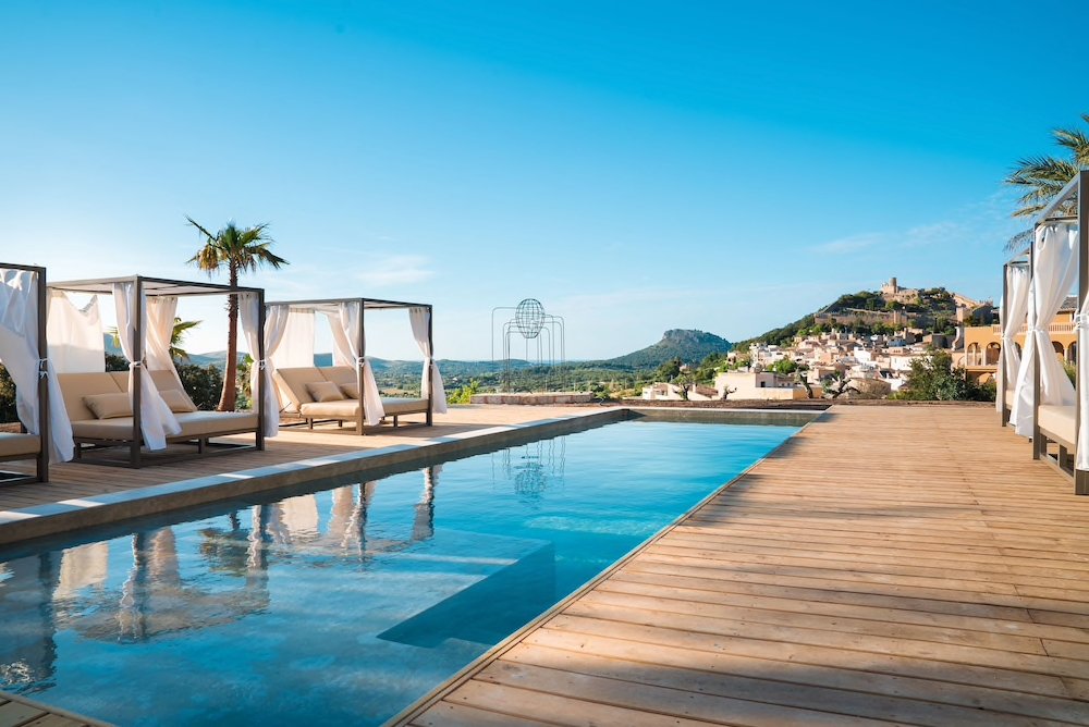 Four Star Creu de Tau Art and Spa Hotel Terrace with views 