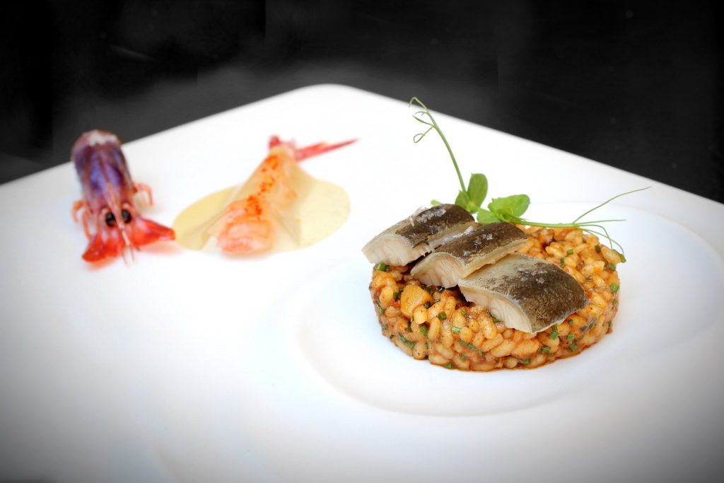 Fisch-Reis-Gericht Sa Clastra - Castell Son Claret 